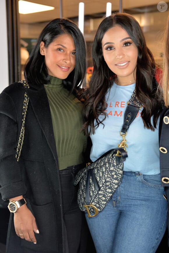 Exclusif - Majda Sakho et Ayem Nour lors de l'ouverture d'un TacoShake sur les Champs-Elysées à Paris, le 10 juin 2019. © Veeren/Bestimage
