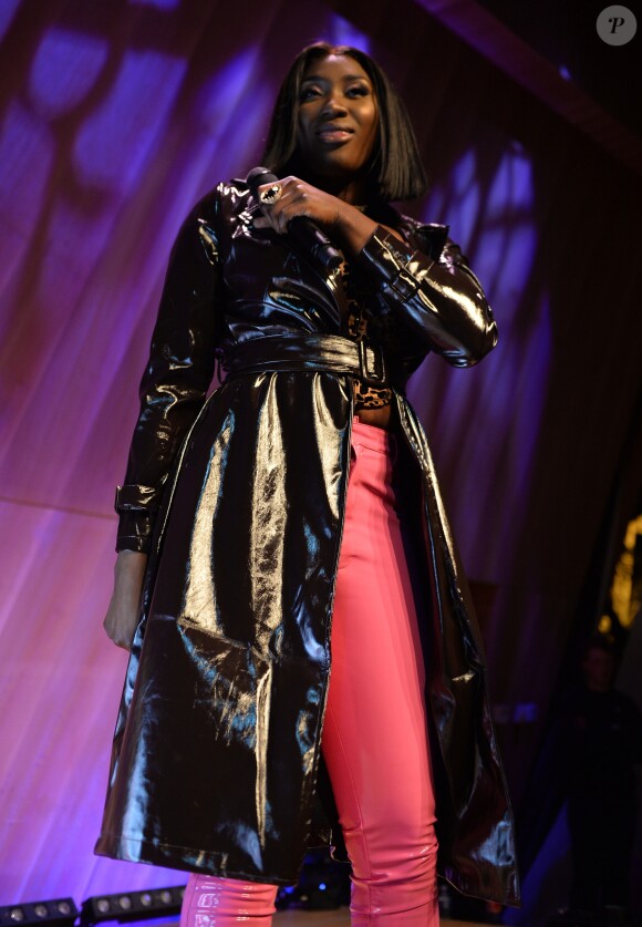 Aya Nakamura en showcase pour NRJ à Paris le 20 février 2019. © Veeren / Bestimage