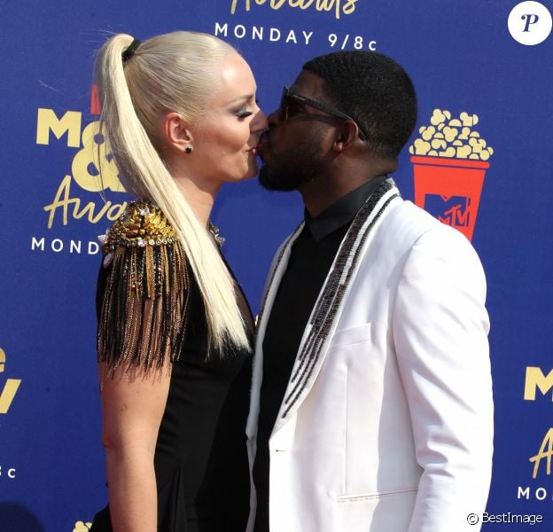 Lindsey Vonn et son compagnon PK Subban assistent aux MTV Movie and TV Awards à Los Angeles le 15 juin 2019.
