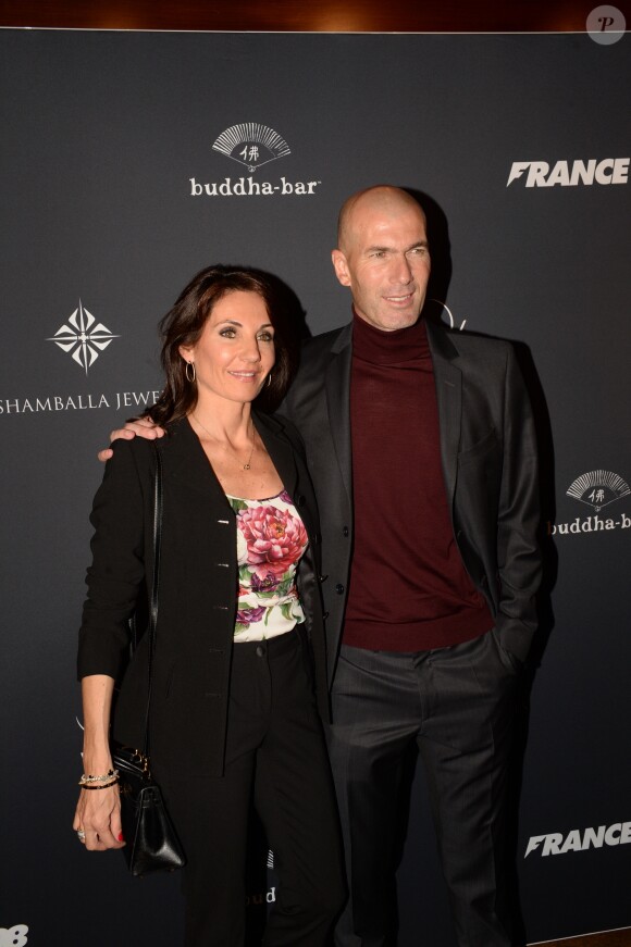 Zinedine Zidane et sa femme Véronique - A l'occasion des 20 ans de la victoire de l'équipe de France, les bleus 98 se sont rendus à un dîner organisé au Buddha Bar avec tous les joueurs et leur famille le 11 juin 2018. © Rachid Bellak/Bestimage