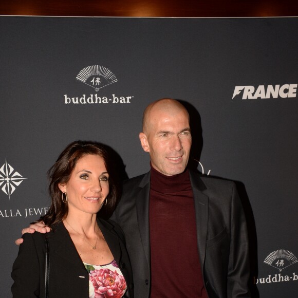Zinedine Zidane et sa femme Véronique - A l'occasion des 20 ans de la victoire de l'équipe de France, les bleus 98 se sont rendus à un dîner organisé au Buddha Bar avec tous les joueurs et leur famille le 11 juin 2018. © Rachid Bellak/Bestimage