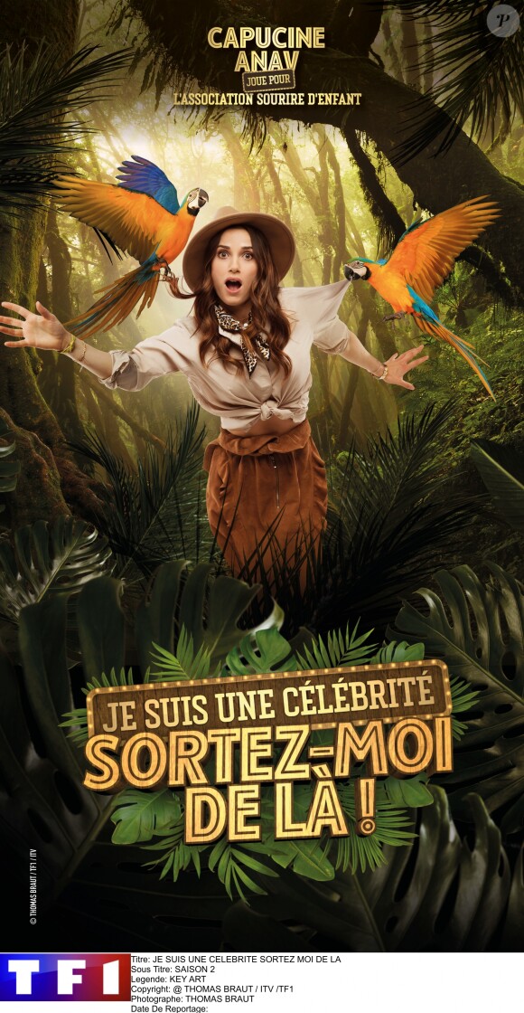 Capucine Anav, photo officielle de "Je suis une célébrité sortez-moi de là", sur TF1