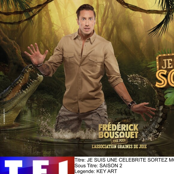 Frédérick Bousquet, photo officielle de "Je suis une célébrité sortez-moi de là", sur TF1