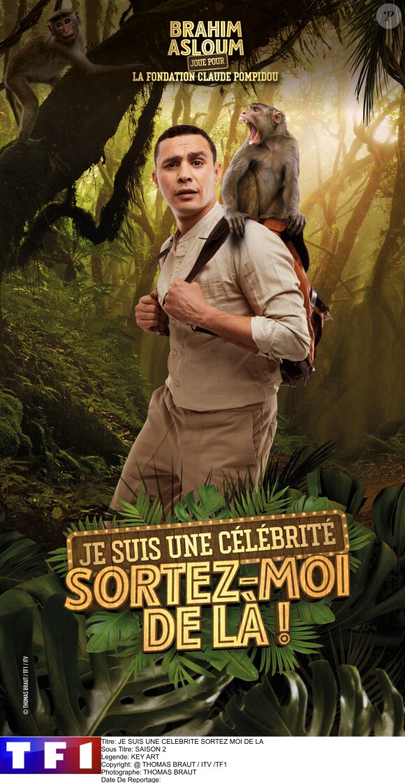 Brahim Asloum, photo officielle de "Je suis une célébrité sortez-moi de là", sur TF1