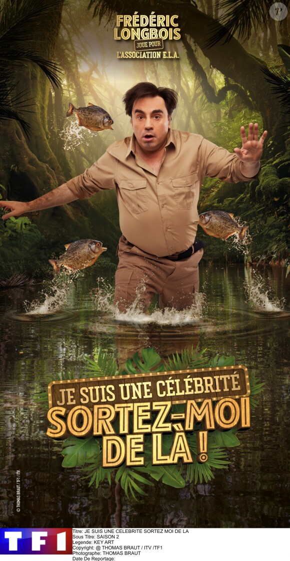 Frédéric Longbois, photo officielle de "Je suis une célébrité sortez-moi de là", sur TF1