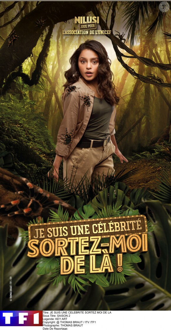 Nilusi, photo officielle de "Je suis une célébrité sortez-moi de là", sur TF1
