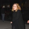 La chanteuse Adele arrive au Morimoto restaurant au Chelsea Market à New York, le 25 novembre 2015. Elle s'est ensuite rendu chez Nobu dans le quartier de Tribeca avant de rentrer à son hôtel. © CPA / Bestimage