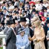 La reine Elisabeth II d'Angleterre, Catherine (Kate) Middleton, duchesse de Cambridge, le prince William, duc de Cambridge, le roi Willem-Alexander des Pays-Bas, la reine Maxima des Pays-Bas et le prince Charles, prince de Galles - La famille royale britannique et les souverains néerlandais lors de la première journée des courses d’Ascot 2019, à Ascot, Royaume Uni, le 18 juin 2019.  Royal family attend the Royal Ascot Horse Races 2019, in Ascot, UK, on June 18, 2019.18/06/2019 - Ascot
