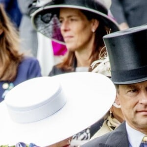 La princesse Beatrice d'York, la reine Elisabeth II d’Angleterre, Sophie Rhys-Jones, comtesse de Wessex et Zara Phillips (Zara Tindall) - La famille royale britannique et les souverains néerlandais lors de la première journée des courses d’Ascot 2019, à Ascot, Royaume Uni, le 18 juin 2019.  Royal family attend the Royal Ascot Horse Races 2019, in Ascot, UK, on June 18, 2019.18/06/2019 - Ascot