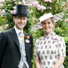 Le comte et la comtesse de Wessex à l'hippodrome d'Ascot la veille de leur anniversaire de mariage (20 ans) le 18 juin 2019.
