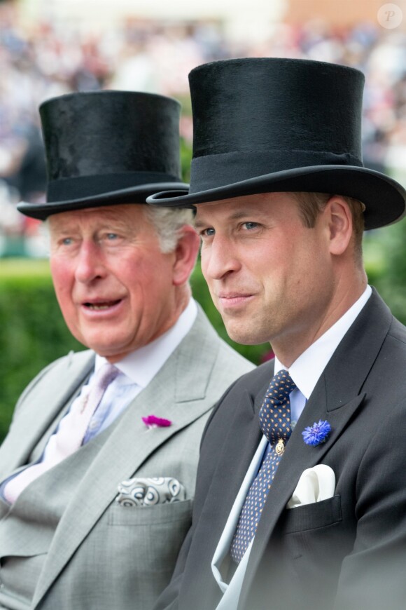 Le prince Charles, prince de Galles, le prince William, duc de Cambridge - La famille royale d'Angleterre et le couple royal des Pays-Bas sont sur l'hippodrome d'Ascot pour assister aux courses le 18 juin 2019.  Ascot,18-06-2019 Royal family attend the Royal Ascot Horse Races.18/06/2019 - Amsterdam