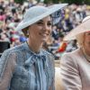 Camilla Parker Bowles, duchesse de Cornouailles et Catherine (Kate) Middleton, duchesse de Cambridge - La famille royale britannique et les souverains néerlandais lors de la première journée des courses d'Ascot 2019, à Ascot, Royaume Uni, le 18 juin 2019.  Royal family attend the Royal Ascot Horse Races 2019, in Ascot, UK, on June 18, 2019.18/06/2019 - Ascot