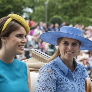 La princesse Beatrice d'York et la princesse Eugenie d'York au Royal Ascot le 18 juin 2019.