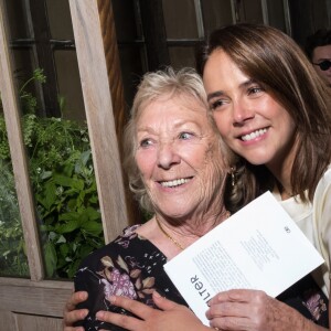 Pauline Ducruet et sa grand-mère Maguy Ducruet lors du défilé de la première collection de sa marque de vêtements Alter Designs, printemps-été 2020, à La Cartonnerie à Paris le 18 juin 2019. © Cyril Moreau/Bestimage