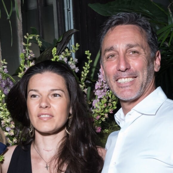 Daniel Ducret avec sa femme Kelly-Marie Lancien et leur fille Linoué Ducruet lors du défilé de la première collection de la marque de vêtements de sa fille Pauline Ducruet, Alter Designs, printemps-été 2020, à La Cartonnerie à Paris le 18 juin 2019. © Cyril Moreau/Bestimage