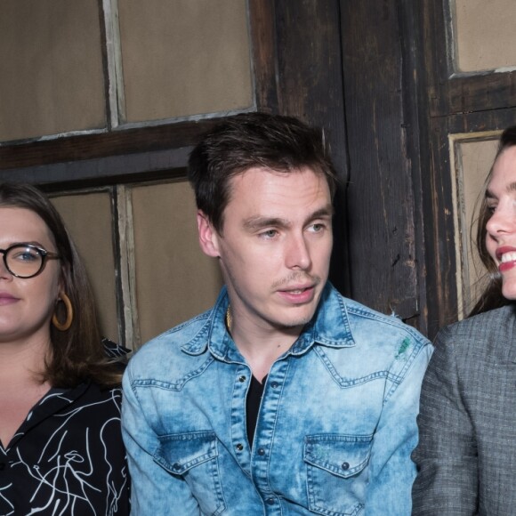 Camille Gottlieb, Louis Ducruet, Charlotte Casiraghi-Rassam et la princesse Stéphanie de Monaco lors du défilé de la première collection de la marque de vêtements de Pauline Ducruet, Alter Designs, printemps-été 2020, à La Cartonnerie à Paris le 18 juin 2019. © Cyril Moreau/Bestimage