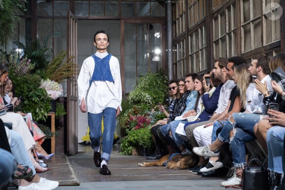 Image du défilé de la première collection de la marque de vêtements de Pauline Ducruet, Alter Designs, printemps-été 2020, à La Cartonnerie à Paris le 18 juin 2019. © Cyril Moreau/Bestimage