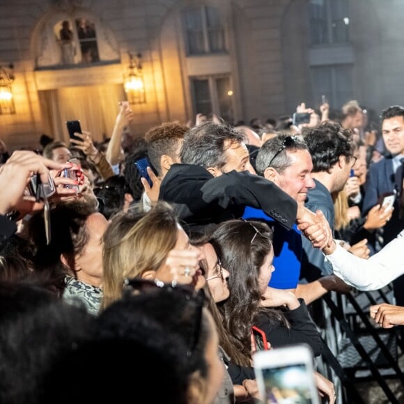 Emmanuel Macron, président de la République et sa femme Brigitte Macron lancent la Fête de la Musique au Palais de l'Elysée. Paris, le 21 juin 2019. © Xavier Popy / Pool / Bestimage