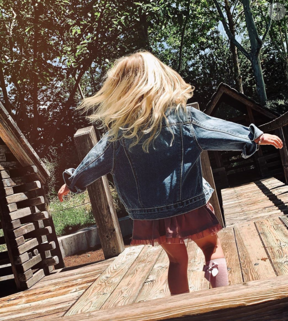 La fille d'Antoine Griezmann en photo sur Instagram le 9 juin 2019.