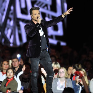 Exclusif - David Hallyday lors de l'enregistrement de l'émission "La Chanson de l'Année 2019" aux Arènes de Nîmes, le 16 mai 2019. L'émission sera diffusée sur TF1 le samedi 15 juin. © Guillaume Gaffiot/Bestimage