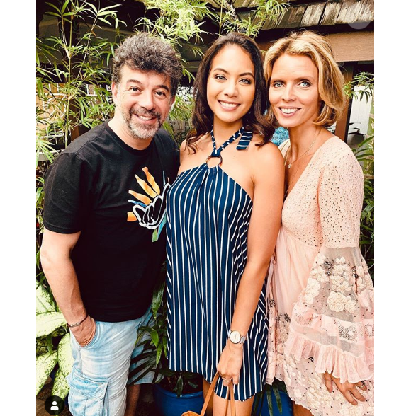 Sylvie Tellier avec Vaimalama Chaves et Stéphane Plaza - Instagram, le 22 juin 2019