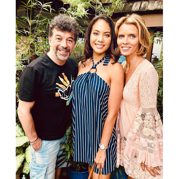 Sylvie Tellier avec Vaimalama Chaves et Stéphane Plaza - Instagram, le 22 juin 2019
