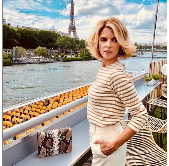 Sylvie Tellier divine en marinière, à Paris, le 20 juin 2019