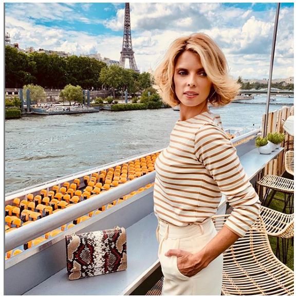 Sylvie Tellier divine en marinière, à Paris, le 20 juin 2019