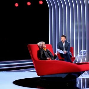 Exclusif - Enregistrement de l'émission "Le Divan" présentée par Marc-Olivier Fogiel avec Françoise Hardy en invitée, le 29 janvier 2016. Diffusion le 16 février 2016 sur France 3. © Dominique Jacovides / Bestimage