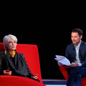 Exclusif - Enregistrement de l'émission "Le Divan" présentée par Marc-Olivier Fogiel avec Françoise Hardy en invitée, le 29 janvier 2016. Diffusion le 16 février 2016 sur France 3. © Dominique Jacovides / Bestimage