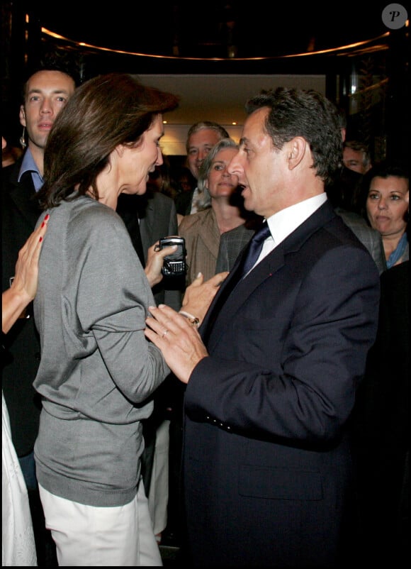 Nicolas Sarkozy et Cécilia Attias- Soirée au Fouquet's- Le 7 mai 2007