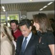  Nicolas Sarkozy et Cécilia Attias votent à Neuilly-sur-Seine, le 22 avril 2007. 