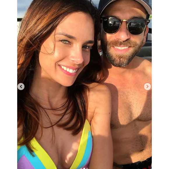 Marine Lorphelin profite de vacances à Tahiti où elle a retrouvé son amoureux Christophe, le 28 juin 2019.