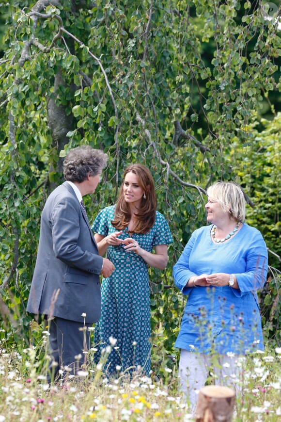 Catherine (Kate) Middleton, duchesse de Cambridge, invite les enfants du centre Anna Freud, de l'hôpital Evelina pour enfants, de Action for Children et de Place2Be à se joindre à elle pour un pique-nique suivi d’une chasse au trésor et une identification d’insectes. Toutes ces structures sont sous son patronage. Dans le cadre de son programme pour inciter les familles et les communautés à passer du temps en plein air, le jardin RHS Back to Nature de la Duchesse de Cambridge sera transféré au festival RHS Garden Garden Festival en juillet. Des milliers de familles supplémentaires pourront profiter du jardin, en plus des 19 500 visiteurs qui l'ont déjà vu au RHS Chelsea Flower Show. Le jardin RHS Back to Nature du festival de jardins du palais de Hampton Court est deux fois plus grand que l'original. La conception sauvage et naturelle a été développée afin de créer de nouvelles opportunités pour les enfants et les familles d’évoluer dans la nature. La conception de ce jardin a été une nouvelle fois créée grâce à une collaboration entre Son Altesse Royale et des architectes paysagiste de A.Davies et A.White et RHS. Londres, le 1er juillet 2019  Catherine, Duchess of Cambridge, invites children from her patronages to a picnic in the garden this afternoon. Children from the Anna Freud Centre, Evelina Children’s Hospital, Action for Children and Place2Be will join Her Royal Highness in a treasure hunt and insect spotting activity. As part of her push to inspire families and communities to spend time in the great outdoors, The Duchess of Cambridge’s RHS Back to Nature Garden transfered to the RHS Hampton Court Palace Garden Festival in July. Thousands more families will be able to enjoy the garden, in addition to over 19,500 visitors who saw it at the RHS Chelsea Flower Show. The RHS Back to Nature garden at the Hampton Court Palace Garden Festival is double the size of the original. The design has the same wild and natural feel but has been developed further in order to create additional opportunities for children and families to interact with nature. The design for this garden has once again been created through a collaboration between Her Royal Highness, landscape architects Davies White and the RHS. London, July 1st, 201901/07/2019 - Londres