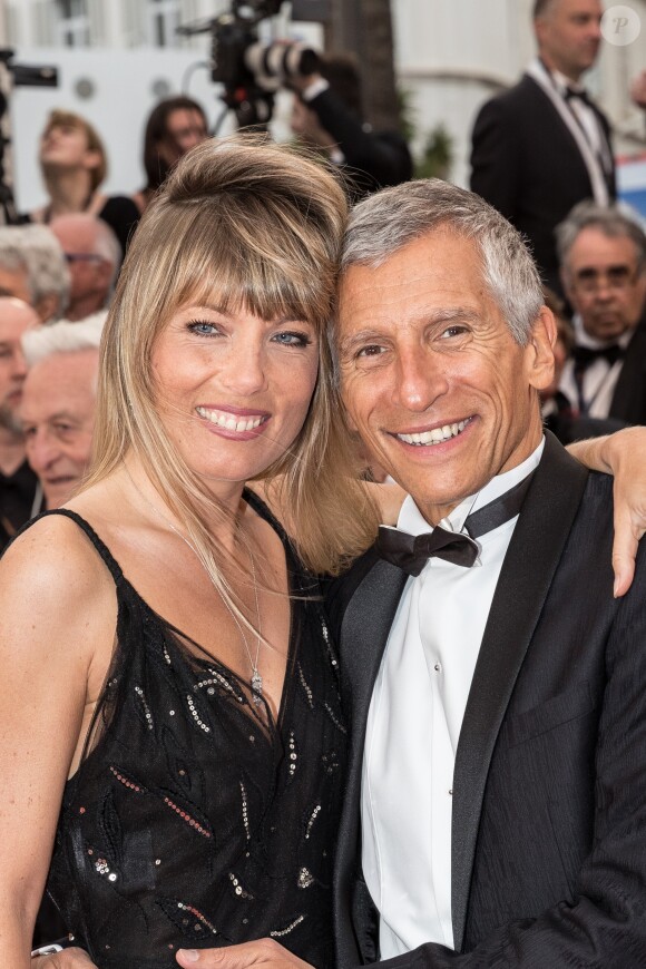 Nagui et sa femme Mélanie Page - Montée des marches du film "Douleur et Gloire" lors du 72ème Festival International du Film de Cannes. Le 17 mai 2019 © Jacovides-Moreau / Bestimage