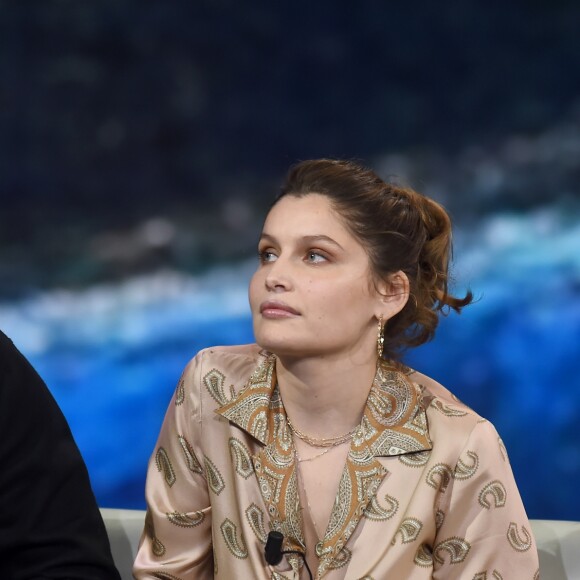 Louis Garrel et sa femme Laetitia Casta - Emission "Che Tempo Che Fa" à Milan en Italie le 7 avril 2019.