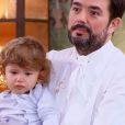 Jean-François Piège et son fils Antoine dans "Top Chef 2018" (M6), le 7 mars 2018.