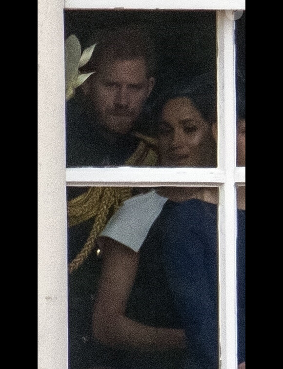 Le prince Harry et Meghan Markle, duchesse de Sussex, lors de la parade Trooping the Colour à Londres le 8 juin 2019.