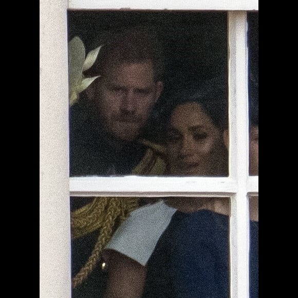 Le prince Harry et Meghan Markle, duchesse de Sussex, lors de la parade Trooping the Colour à Londres le 8 juin 2019.