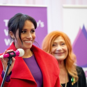 Le prince Harry et Meghan Markle lors d'une visite à Birkenhead le 14 janvier 2019.