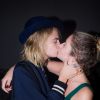 Exclusif - Cara Delevingne et sa compagne Ashley Benson fêtent leurs fiançailles lors d'une soirée au VIP Room de Saint-Tropez, Côte d'Azur, France, le 8 juillet 2019.