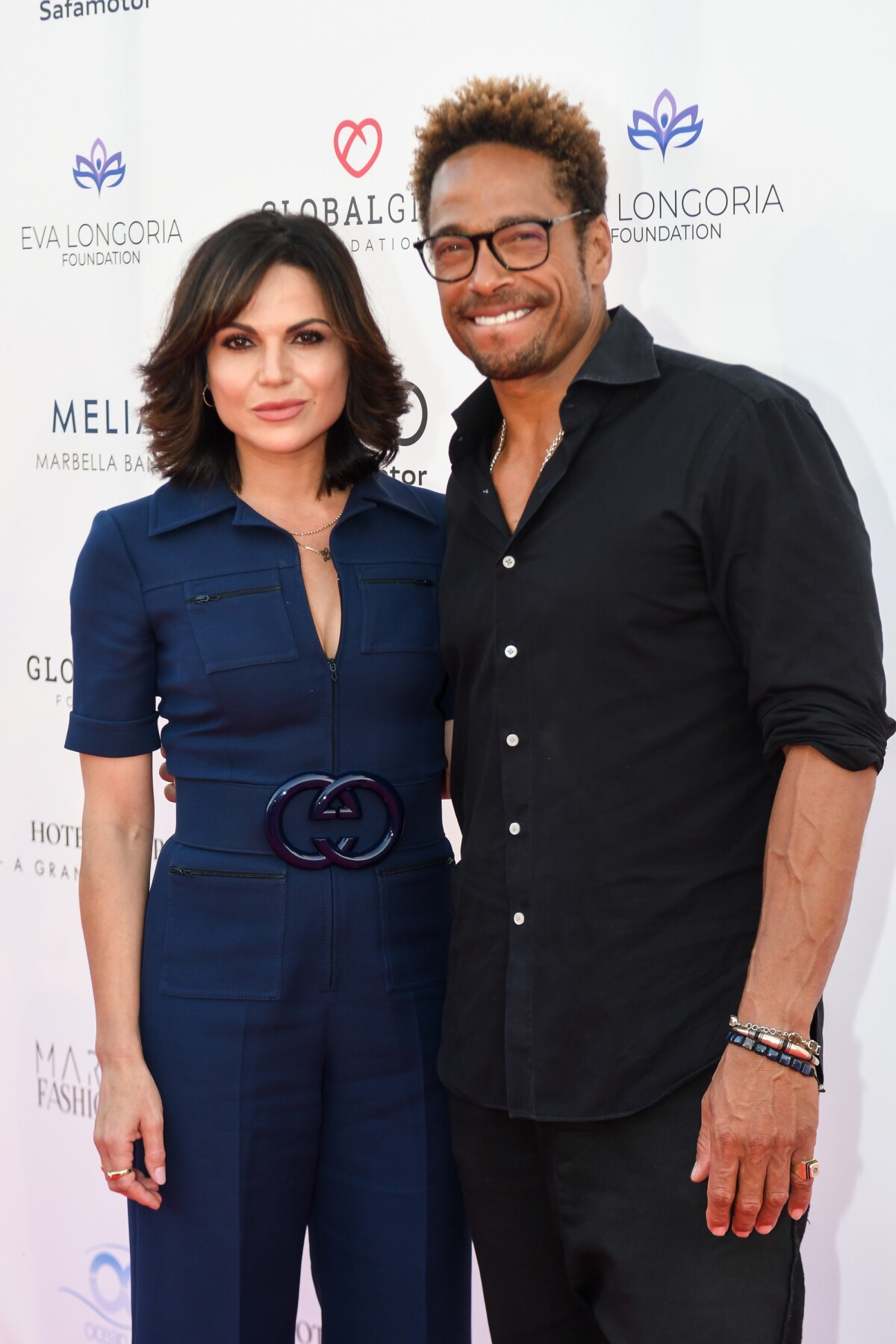 Photo : Lana Parrilla, Gary Dourdan lors du défilé organisé par la  fondation 