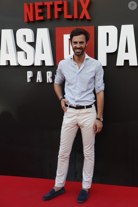 Enrique Solis lors de la première de "La Casa De Papel - Saison 3" à Madrid, le 11 juillet 2019.