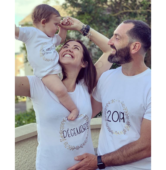 Tiffany, Justin (Mariés au premier regard) et leur petite Romy annoncent l'arrivée d'un deuxième bébé, le 6 juin 2019.