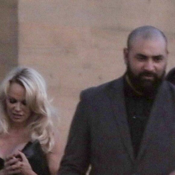 Exclusif  - Pamela Anderson et son fils Dylan à la sortie du restaurant Nobu de Malibu le 27 juin 2019.