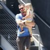 Exclusif - Megan Fox et son mari Brian Austin Green sont allés déjeuner avec leurs enfants Bodhi et Noah à Los Angeles, le 14 juillet 2019