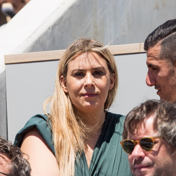 Marion Bartoli et Yahya Boumediene dans les tribunes lors des internationaux de tennis de Roland Garros à Paris, France, le 2 juin 2019. © Jacovides-Moreau/Bestimage