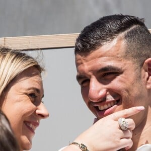 Marion Bartoli et Yahya Boumediene dans les tribunes lors des internationaux de tennis de Roland Garros à Paris, France, le 2 juin 2019. © Jacovides-Moreau/Bestimage