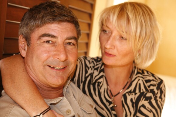 Exclusif - Patrice Drevet et son épouse Corinne, à Pézenas, le 6 octobre 2008.