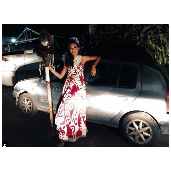 Vaimalama Chaves à Tahiti, le 22 juin 2018
